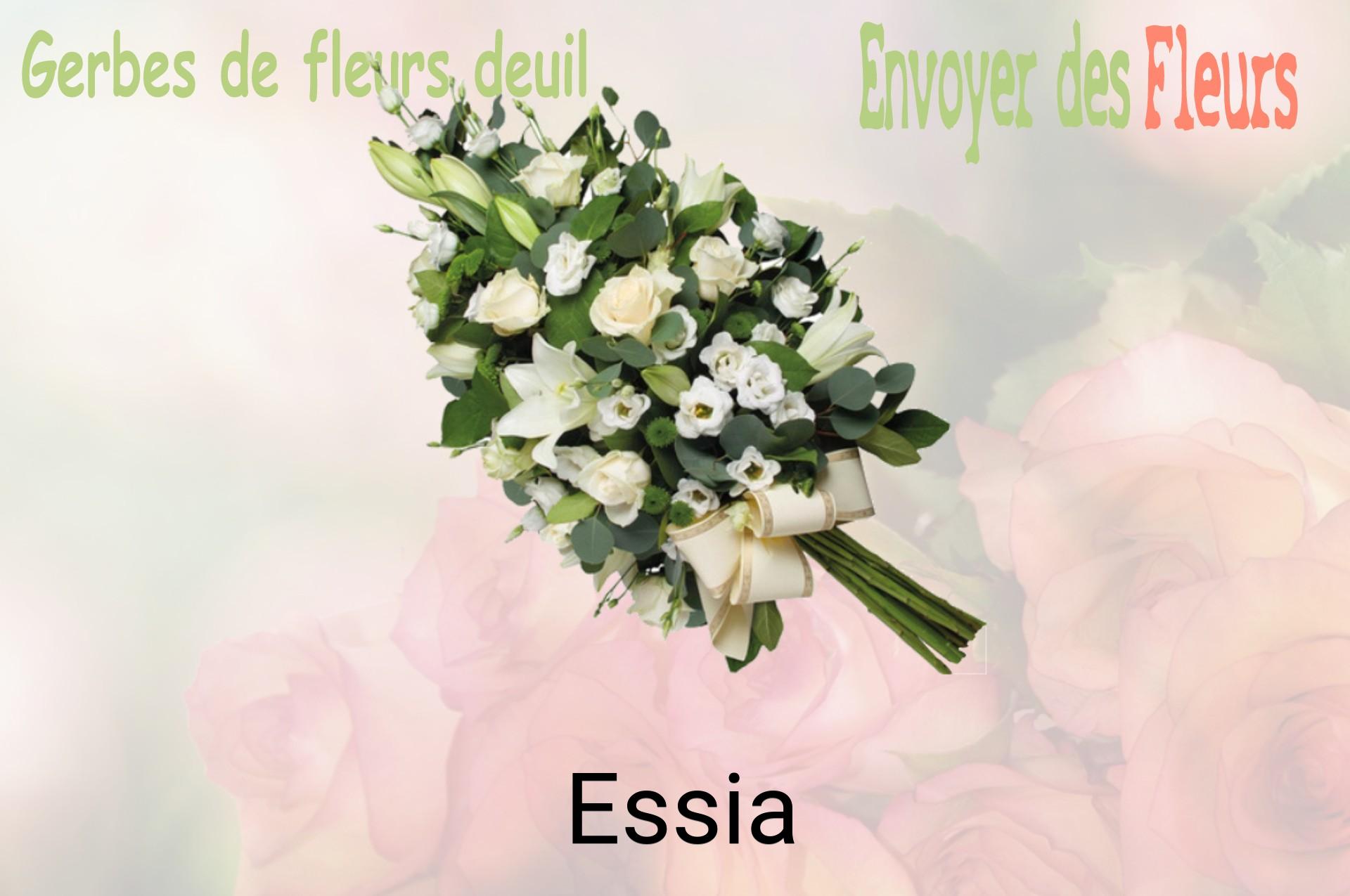 Gerbe de fleurs de deuil livrée à Essia